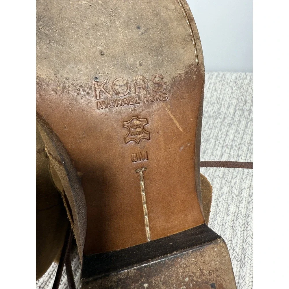 Kors By‎ Michael Kors Suede Chukka Boots Womens 8 Brown Vintage Inspired Coastal